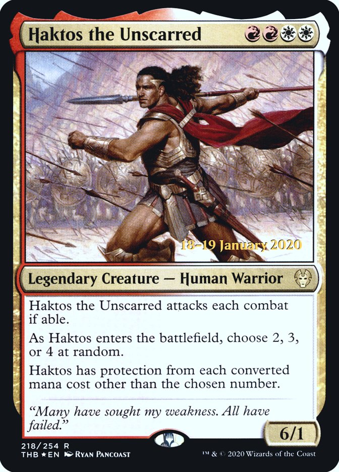 Haktos the Unscarred [Theros Beyond Death Prerelease Promos] | Exor Games Bridgewater