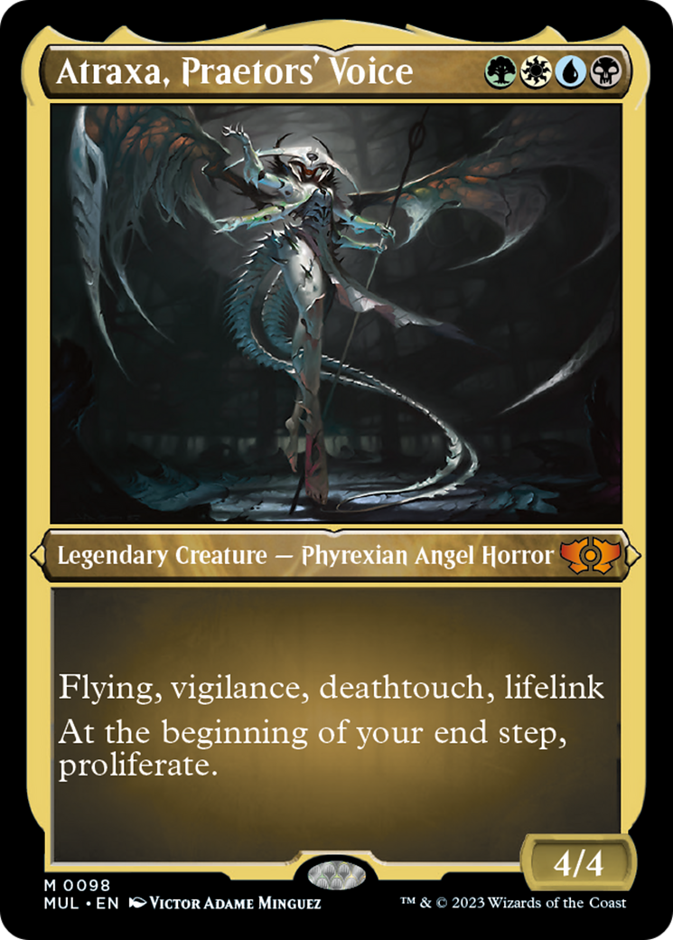 Atraxa, Praetors' Voice (Foil Etched) [Multiverse Legends] | Exor Games Bridgewater