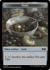 Rat // Food (0013) Double-Sided Token [Wilds of Eldraine Tokens] | Exor Games Bridgewater