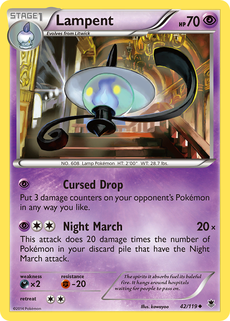 Lampent (42/119) [XY: Phantom Forces] | Exor Games Bridgewater