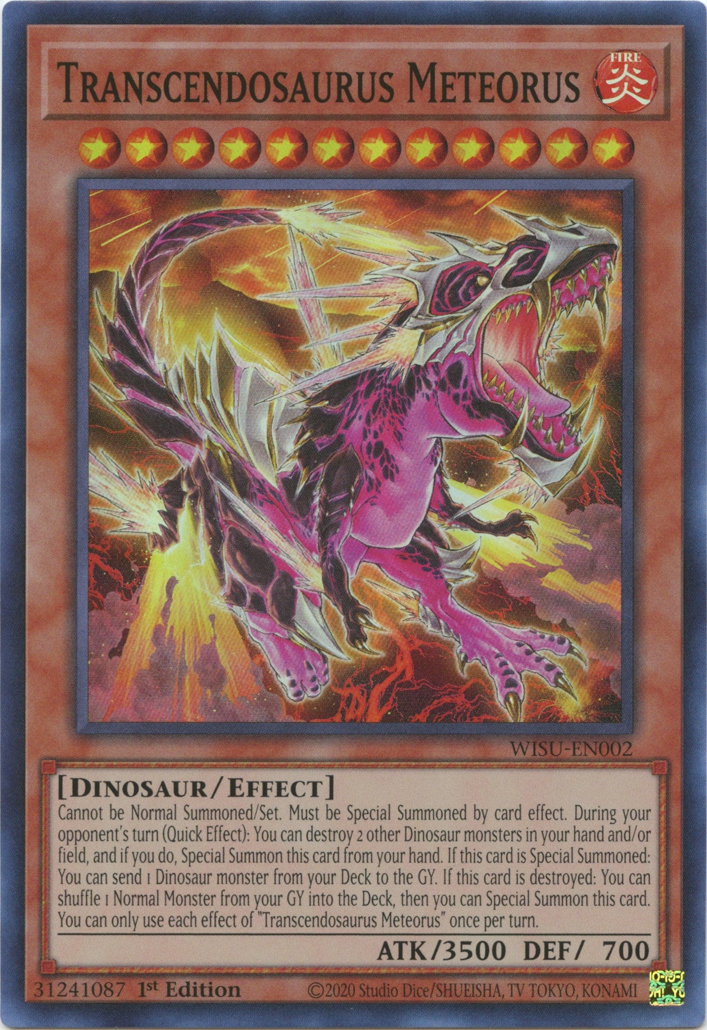 Transcendosaurus Meteorus [WISU-EN002] Super Rare | Exor Games Bridgewater