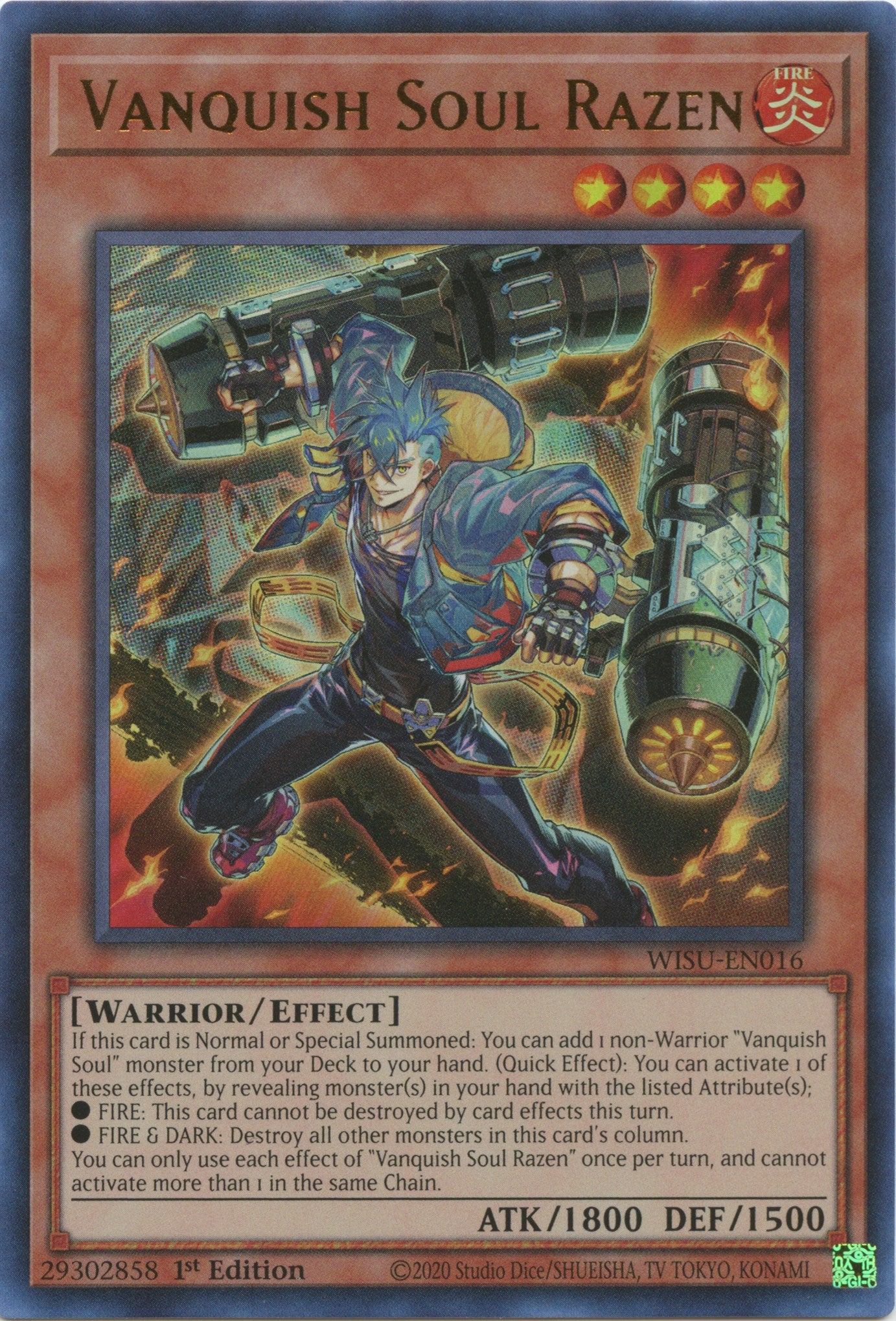 Vanquish Soul Razen [WISU-EN016] Ultra Rare | Exor Games Bridgewater