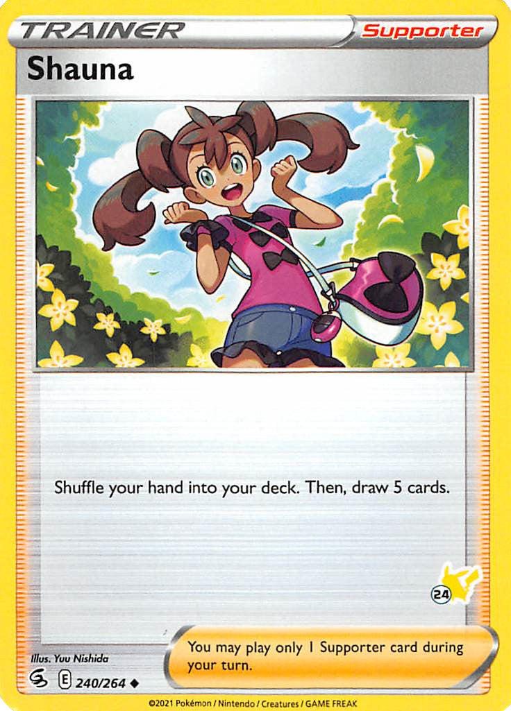 Shauna (240/264) (Pikachu Stamp #24) [Battle Academy 2022] | Exor Games Bridgewater