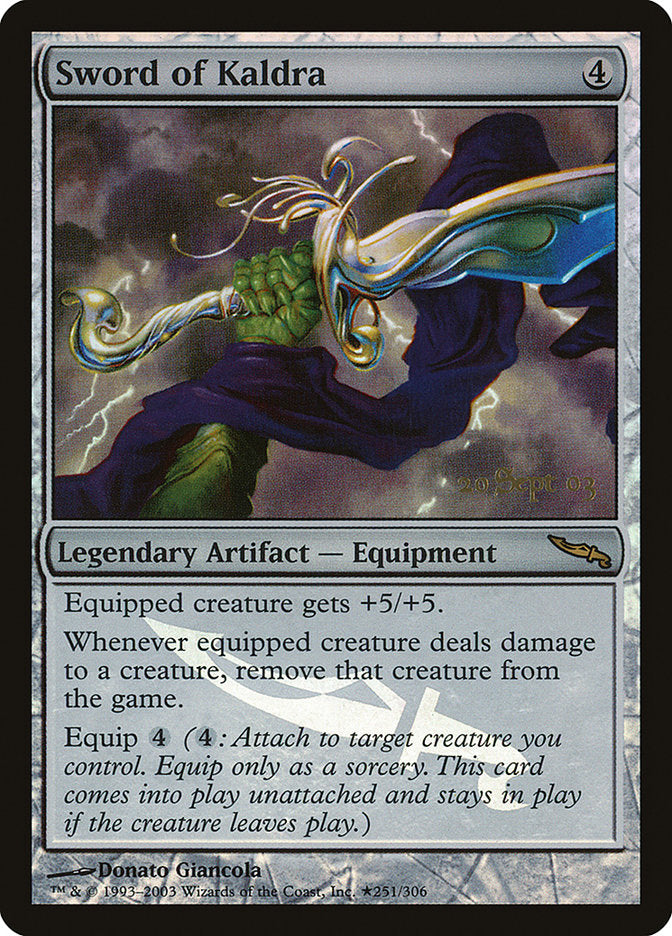 Sword of Kaldra [Mirrodin Promos] | Exor Games Bridgewater