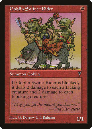 Goblin Swine-Rider [Visions] | Exor Games Bridgewater