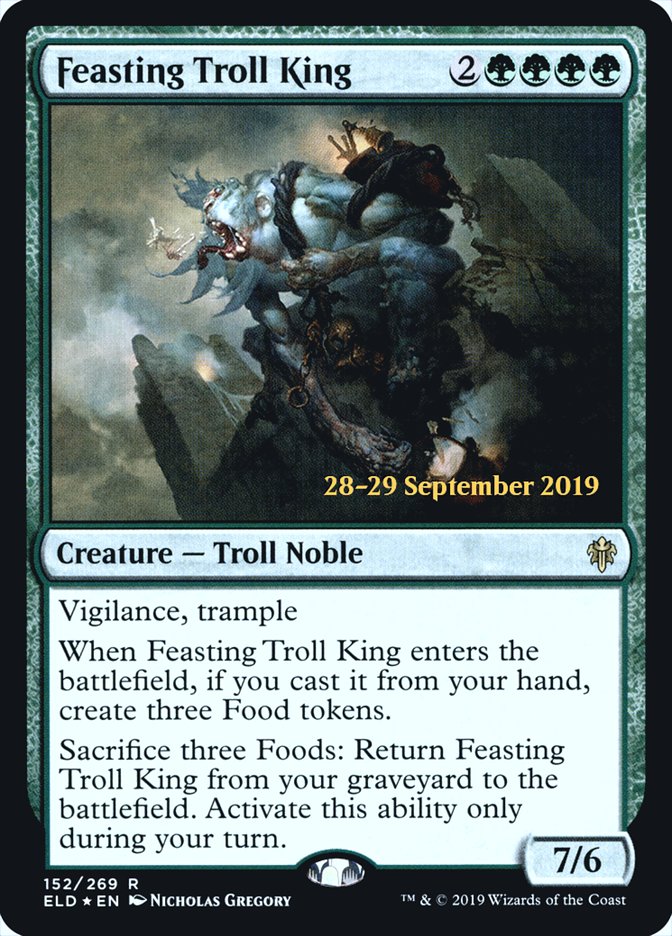 Feasting Troll King  [Throne of Eldraine Prerelease Promos] | Exor Games Bridgewater