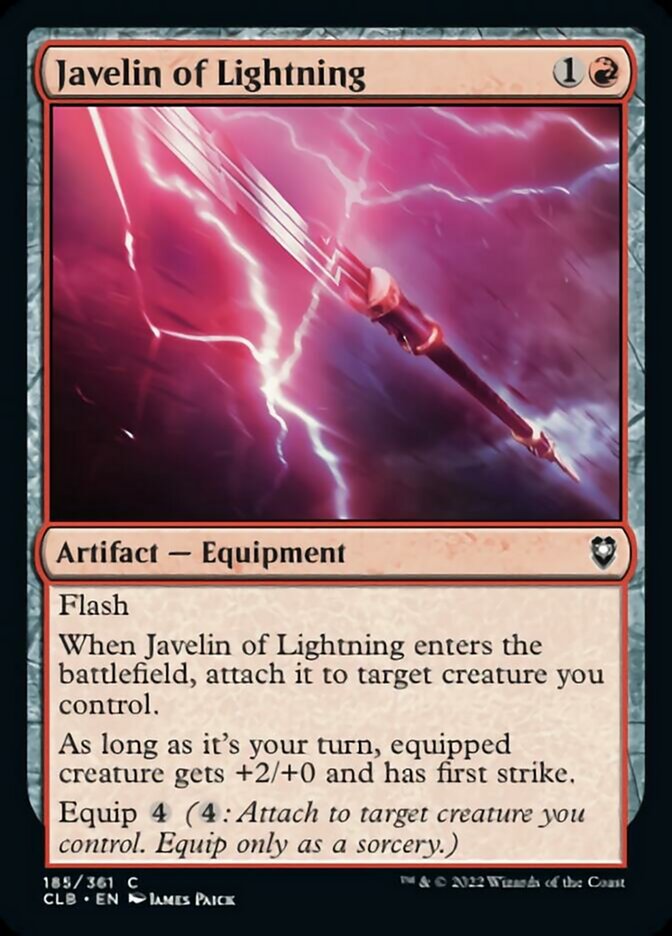 Javelin of Lightning [Commander Legends: Battle for Baldur's Gate] | Exor Games Bridgewater