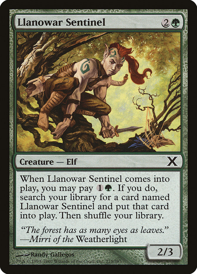 Llanowar Sentinel [Tenth Edition] | Exor Games Bridgewater