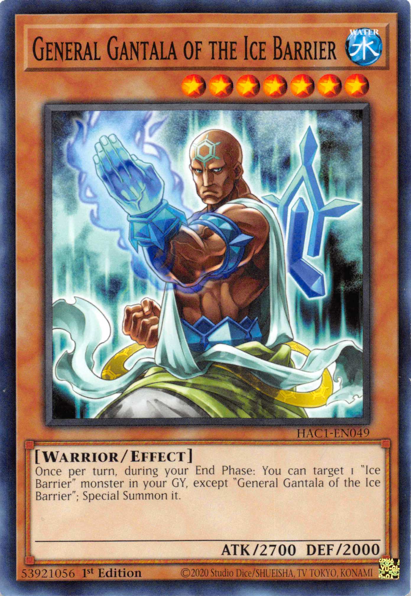 General Gantala of the Ice Barrier [HAC1-EN049] Common | Exor Games Bridgewater