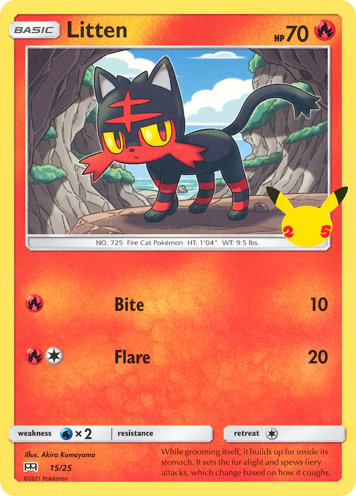 Litten (15/25) [McDonald's 25th Anniversary] | Exor Games Bridgewater