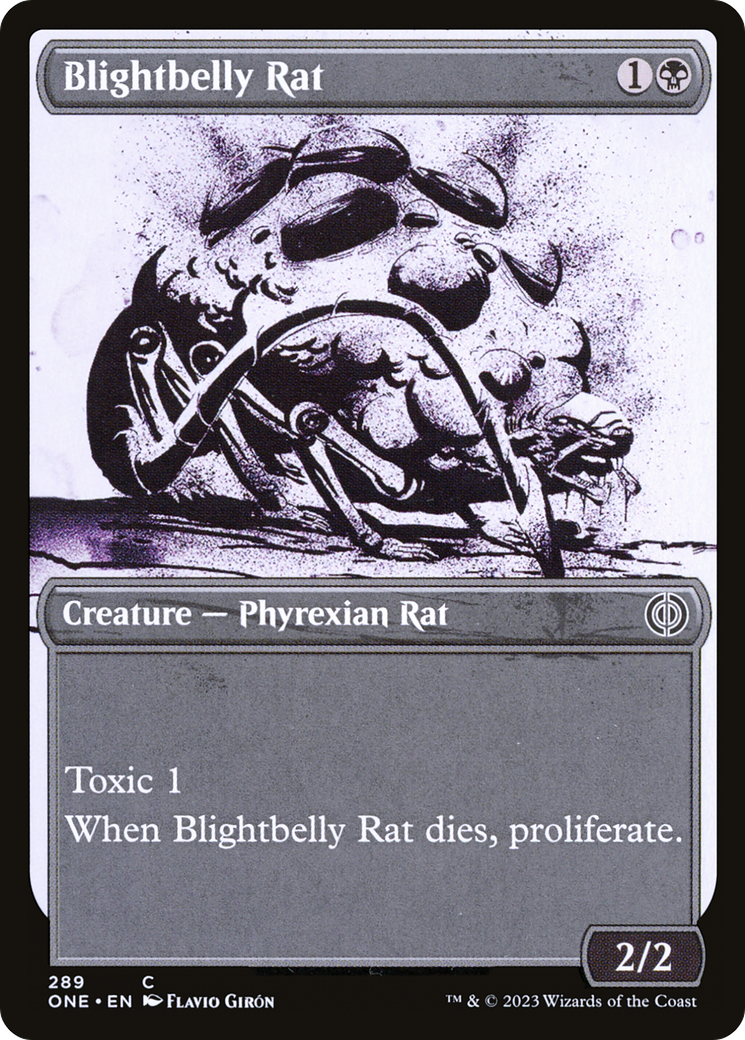 Blightbelly Rat (Showcase Ichor) [Phyrexia: All Will Be One] | Exor Games Bridgewater