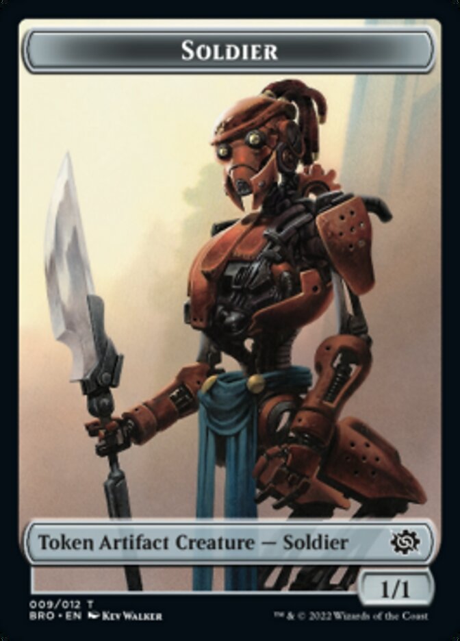 Soldier Token (009) [The Brothers' War Tokens] | Exor Games Bridgewater