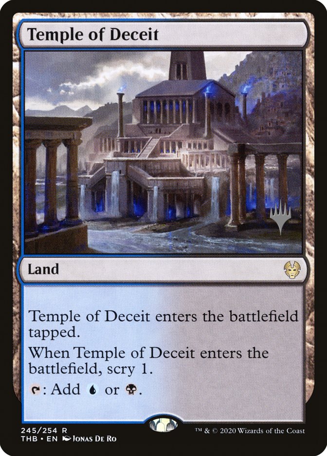 Temple of Deceit (Promo Pack) [Theros Beyond Death Promos] | Exor Games Bridgewater