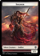 Soldier (007) // Angel Double-Sided Token [Phyrexia: All Will Be One Commander Tokens] | Exor Games Bridgewater