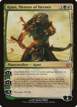 Ajani, Mentor of Heroes [Journey into Nyx] | Exor Games Bridgewater