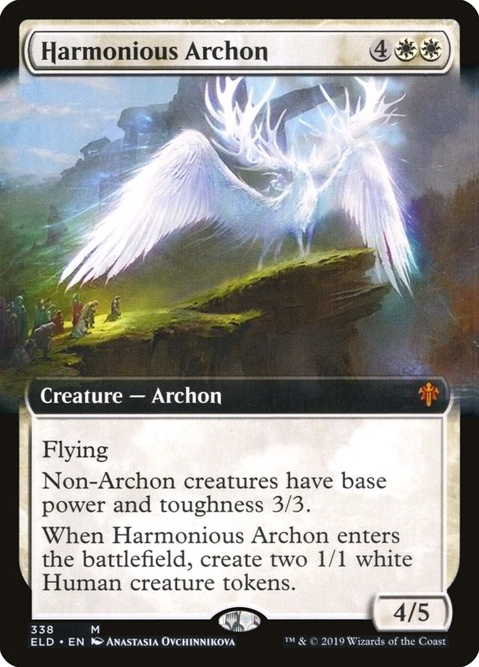 Harmonious Archon (Extended Art) [Throne of Eldraine] | Exor Games Bridgewater