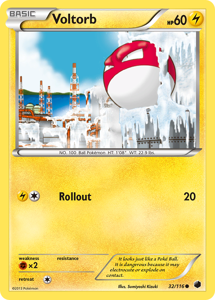 Voltorb (32/116) [Black & White: Plasma Freeze] | Exor Games Bridgewater