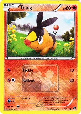 Tepig (15/114) (League Promo) [Black & White: Base Set] | Exor Games Bridgewater