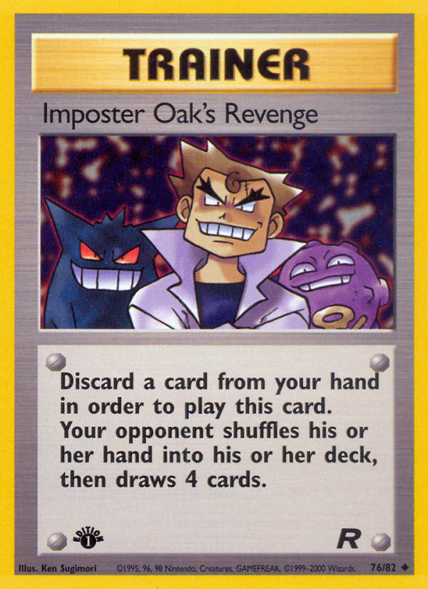 Imposter Oak's Revenge (76/82) [Team Rocket 1st Edition] | Exor Games Bridgewater