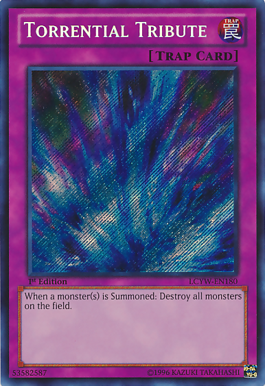 Torrential Tribute [LCYW-EN180] Secret Rare | Exor Games Bridgewater