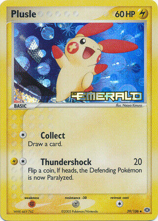 Plusle (39/106) (Stamped) [EX: Emerald] | Exor Games Bridgewater