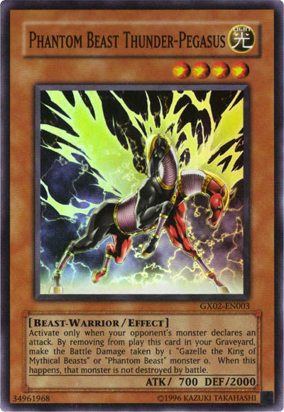 Phantom Beast Thunder-Pegasus [GX02-EN003] Super Rare | Exor Games Bridgewater