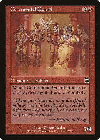 Ceremonial Guard [Mercadian Masques] | Exor Games Bridgewater