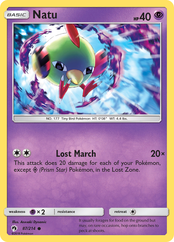 Natu (87/214) [Sun & Moon: Lost Thunder] | Exor Games Bridgewater