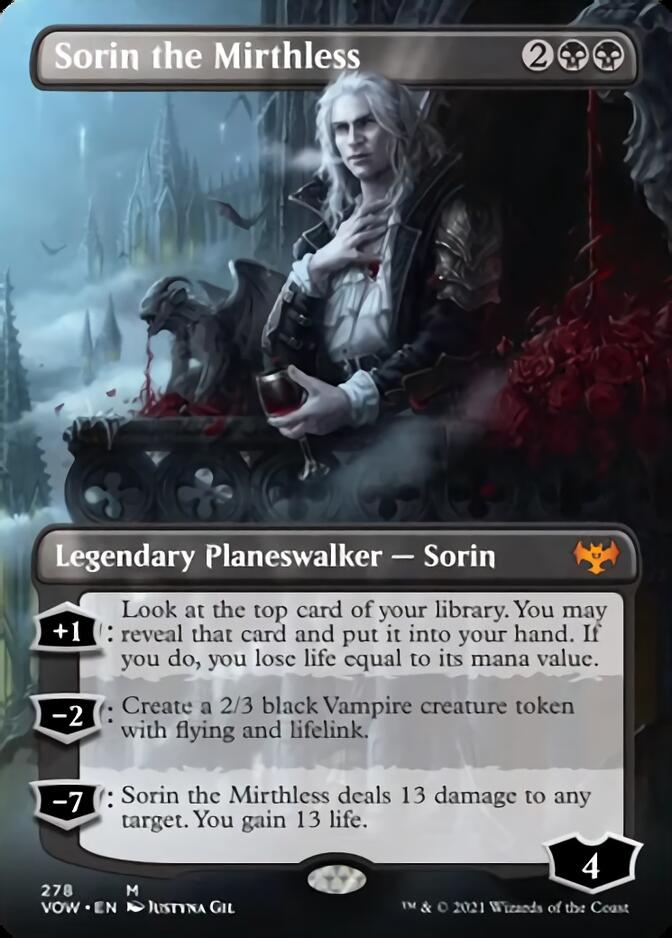 Sorin the Mirthless (Borderless) [Innistrad: Crimson Vow] | Exor Games Bridgewater