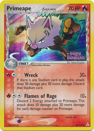 Primeape (50/110) (Delta Species) (Stamped) [EX: Holon Phantoms] | Exor Games Bridgewater