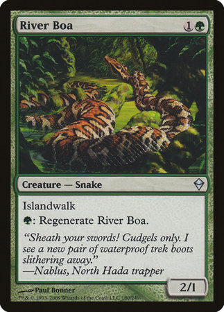 River Boa [Zendikar] | Exor Games Bridgewater