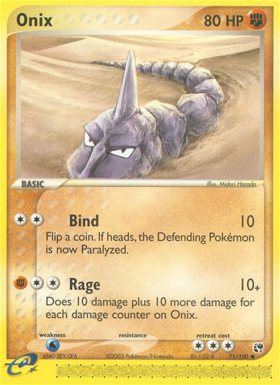 Onix (71/100) [EX: Sandstorm] | Exor Games Bridgewater