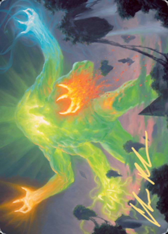 Omnath, Locus of Creation Art Card (Gold-Stamped Signature) [Zendikar Rising Art Series] | Exor Games Bridgewater