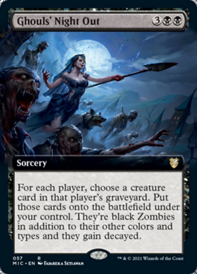 Ghouls' Night Out (Extended) [Innistrad: Midnight Hunt Commander] | Exor Games Bridgewater