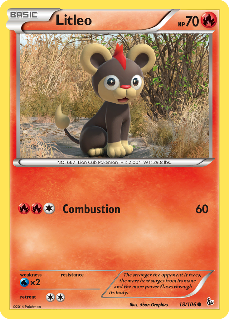 Litleo (18/106) [XY: Flashfire] | Exor Games Bridgewater
