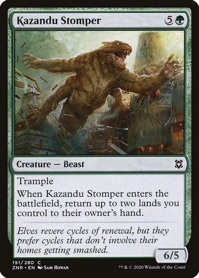 Kazandu Stomper [Zendikar Rising] | Exor Games Bridgewater