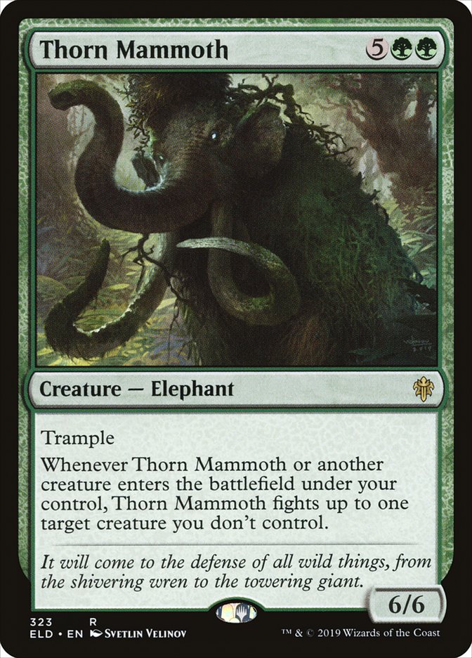 Thorn Mammoth [Throne of Eldraine] | Exor Games Bridgewater