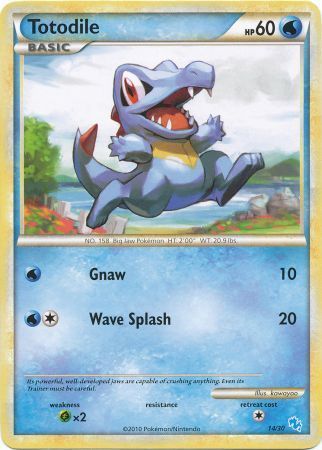 Totodile (14/30) [HeartGold & SoulSilver: Trainer Kit - Gyarados] | Exor Games Bridgewater