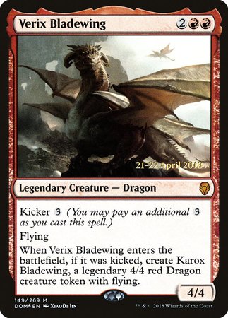 Verix Bladewing [Dominaria Promos] | Exor Games Bridgewater