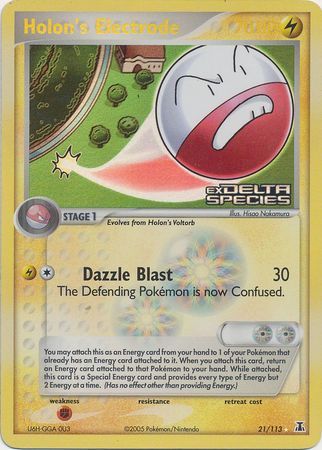 Holon's Electrode (21/113) (Stamped) [EX: Delta Species] | Exor Games Bridgewater