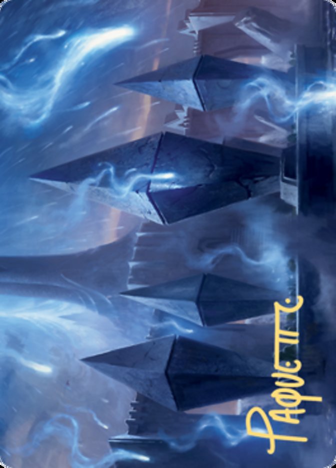 Sea Gate Restoration Art Card (Gold-Stamped Signature) [Zendikar Rising Art Series] | Exor Games Bridgewater