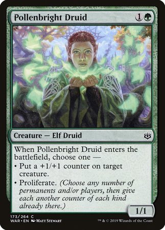 Pollenbright Druid [War of the Spark] | Exor Games Bridgewater