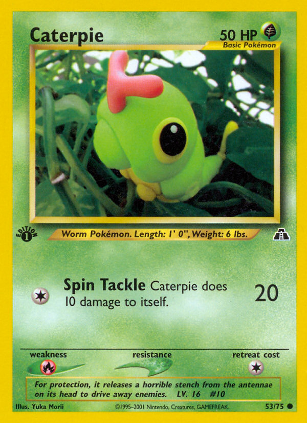 Caterpie (53/75) [Neo Discovery 1st Edition] | Exor Games Bridgewater