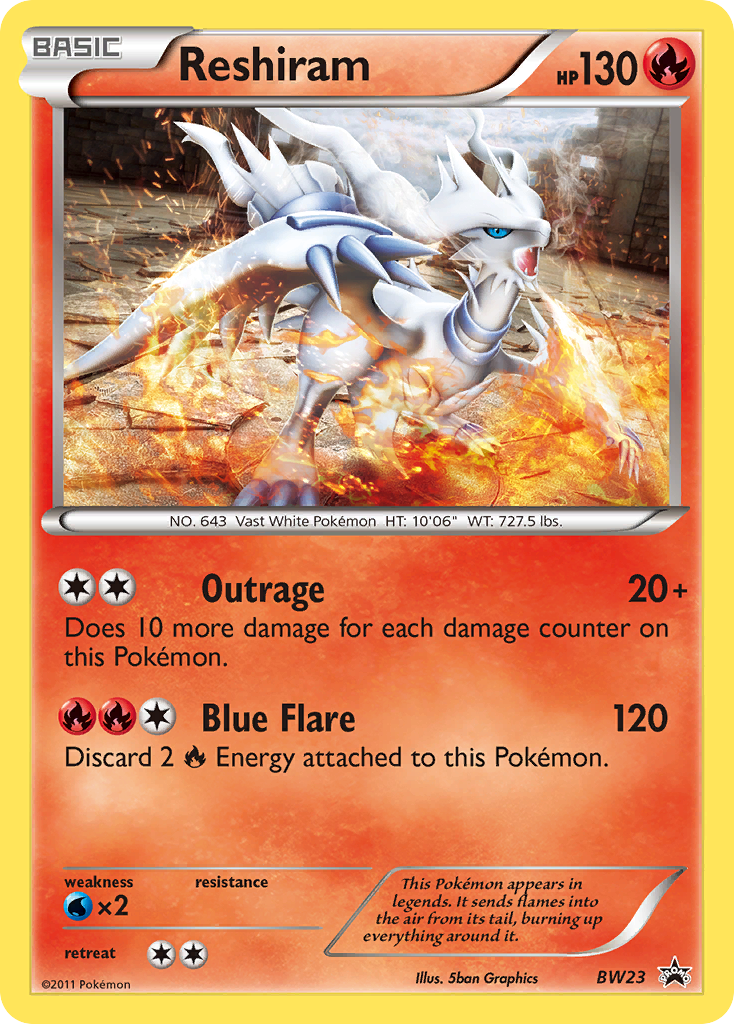Reshiram (BW23) [Black & White: Black Star Promos] | Exor Games Bridgewater