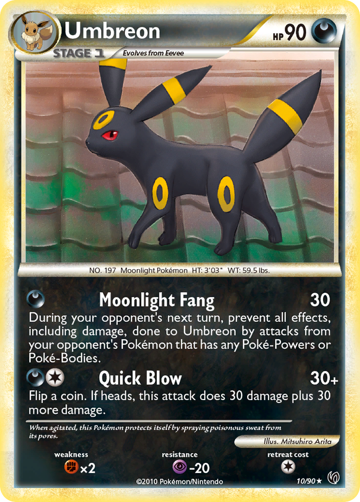 Umbreon (10/90) [HeartGold & SoulSilver: Undaunted] | Exor Games Bridgewater