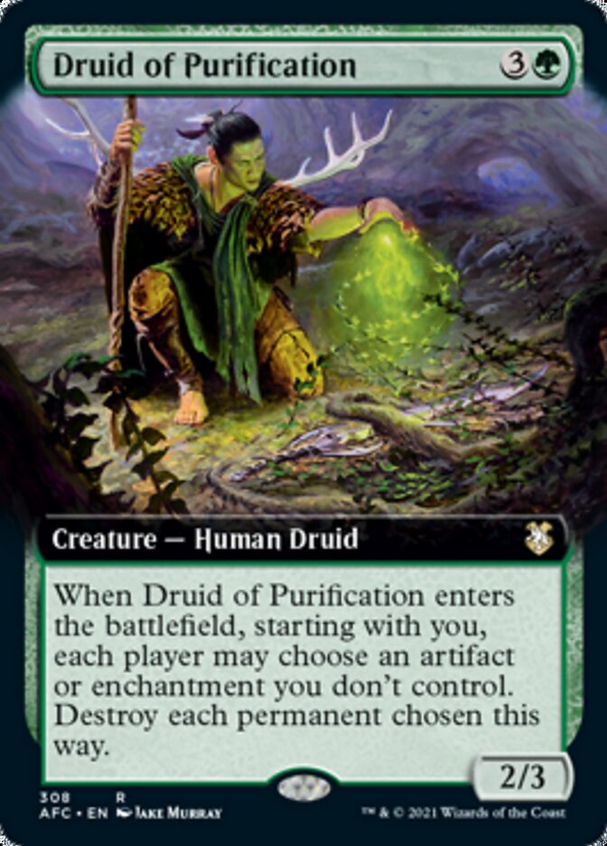 Druid of Purification (Extended) [Dungeons & Dragons: Adventures in the Forgotten Realms Commander] | Exor Games Bridgewater