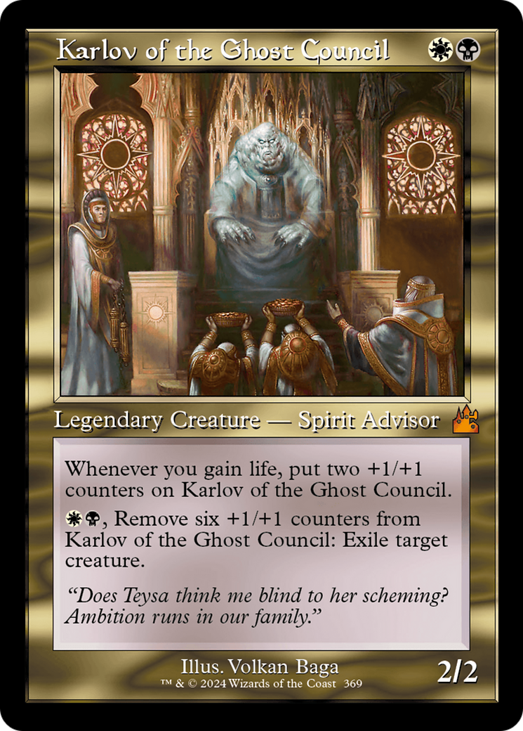 Karlov of the Ghost Council (Retro Frame) [Ravnica Remastered] | Exor Games Bridgewater