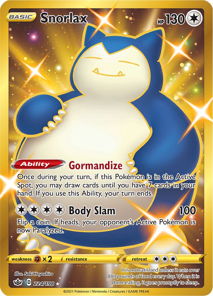 Snorlax (224/198) [Sword & Shield: Chilling Reign] | Exor Games Bridgewater