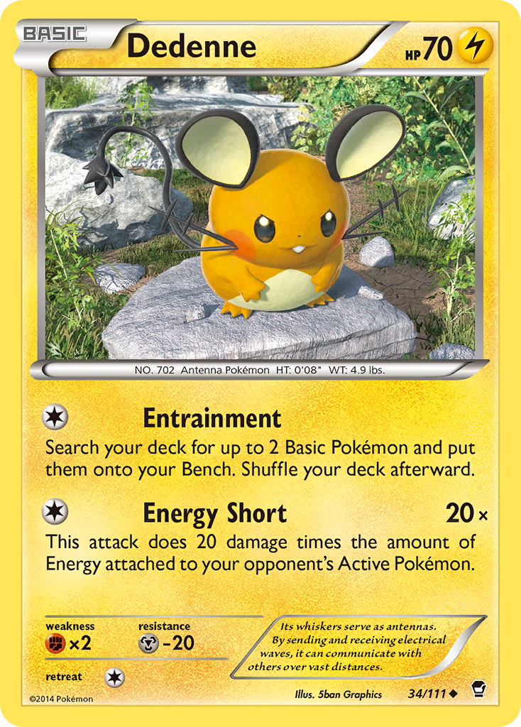 Dedenne (34/111) [XY: Furious Fists] | Exor Games Bridgewater