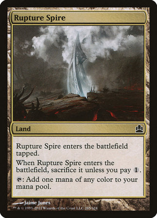 Rupture Spire [Commander 2011] | Exor Games Bridgewater